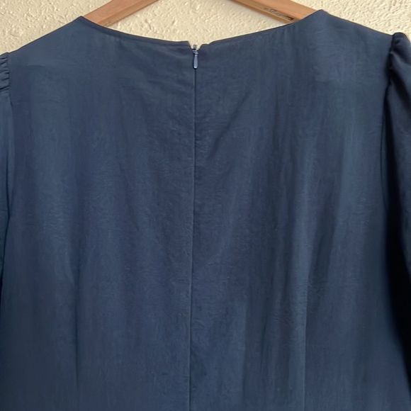 ALEX MARIE embroidered navy blue dress - Picture 9 of 11